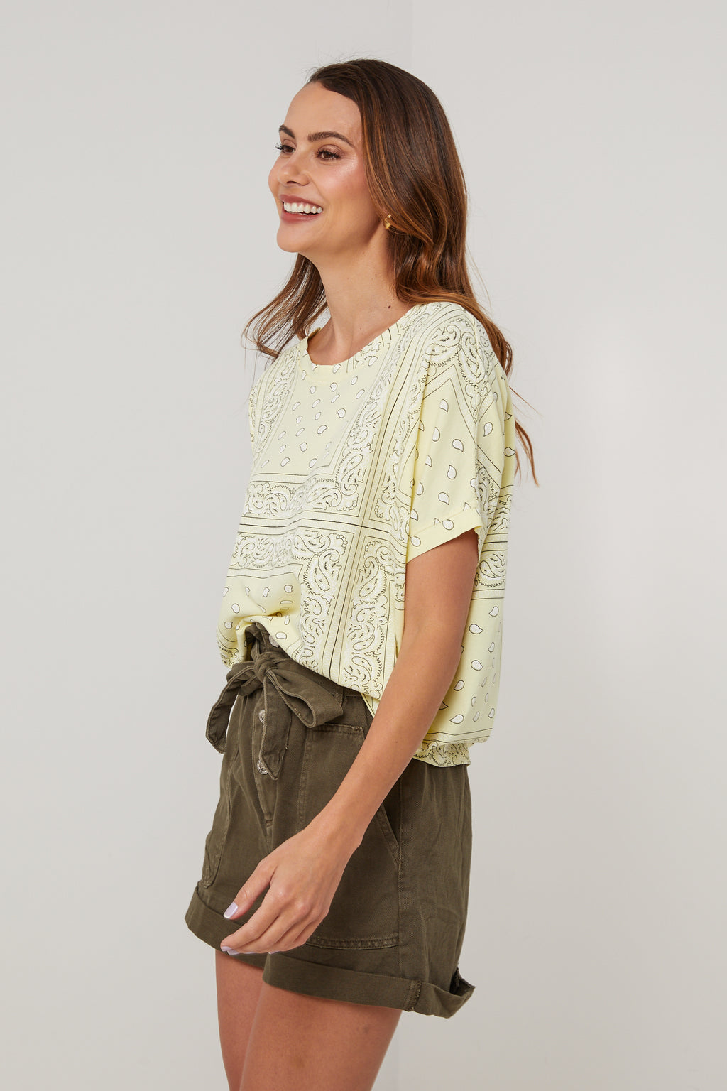 Bandana T-Shirt - Yellow - Women