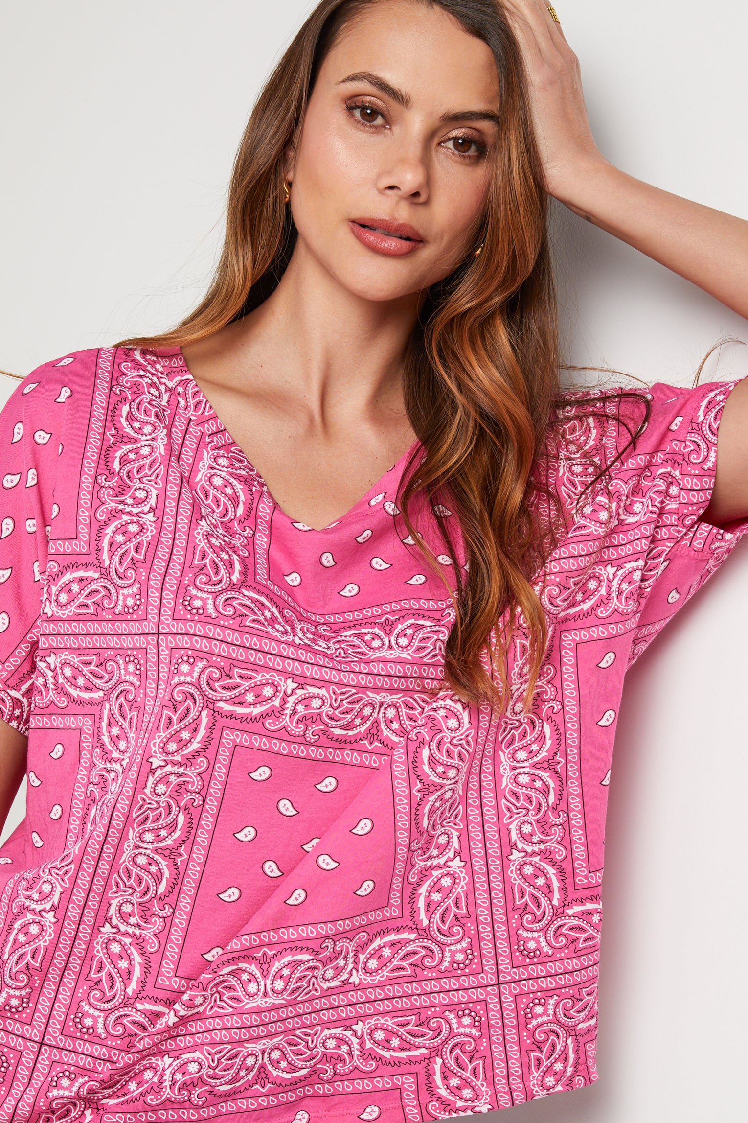 Bandana T-Shirt - Pink - Women