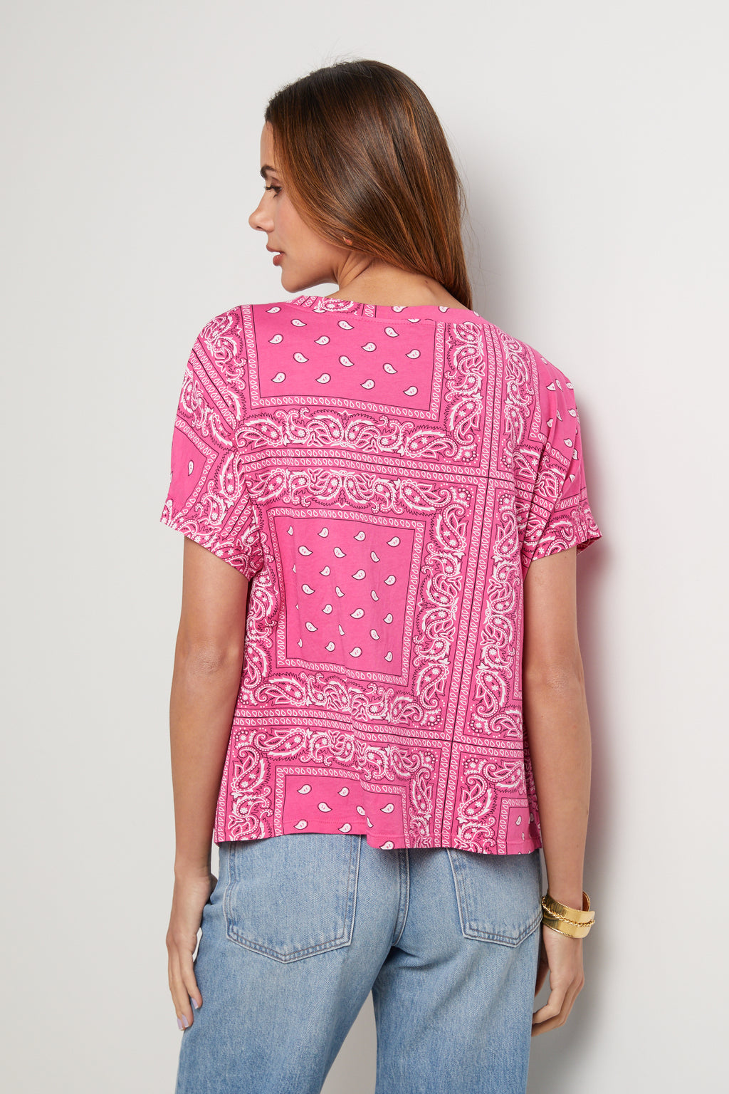 Bandana T-Shirt - Pink - Women