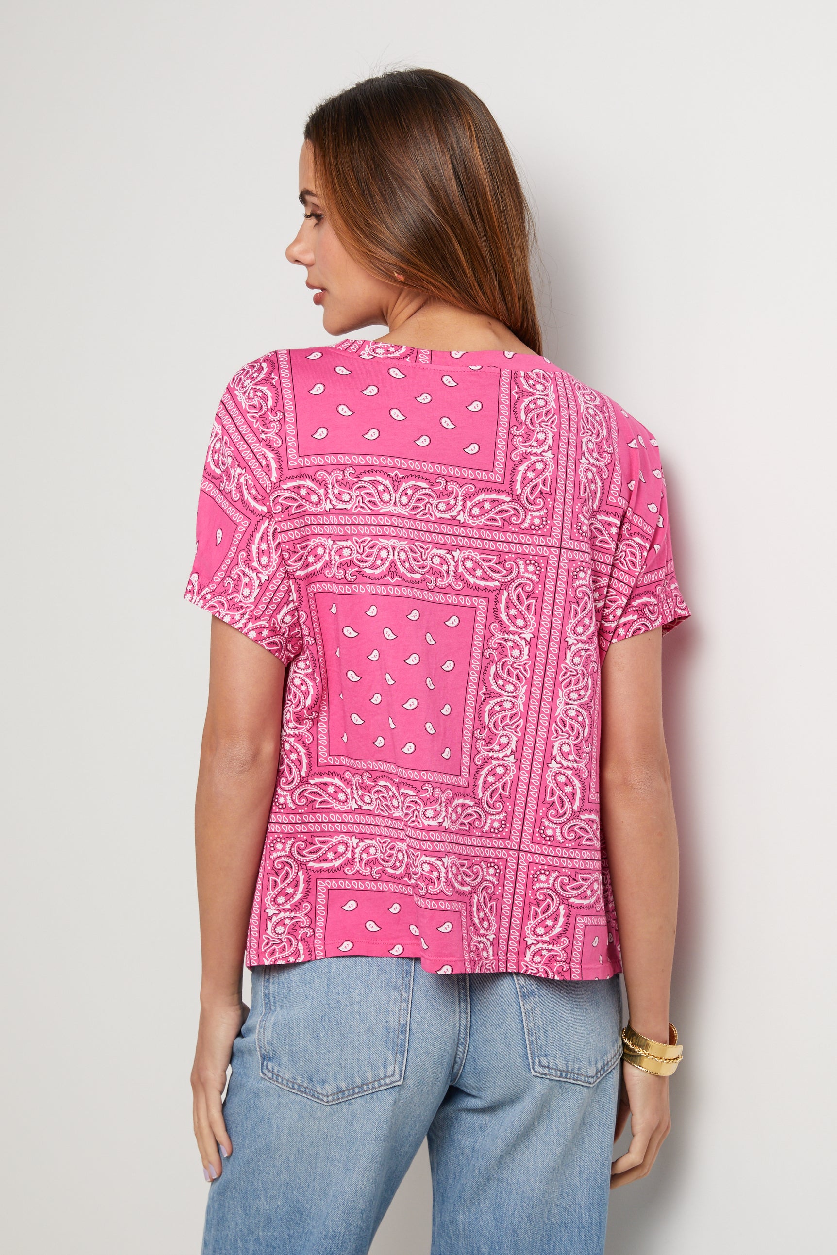 Bandana T-Shirt - Pink - Women
