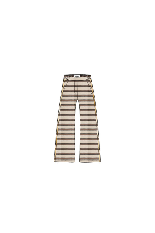 Pantalon Charlie Fluffy Rayure Chocolat