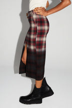Maxi Skirt Moara Tartan Tie And Dye Made In Italy