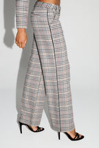 Clark Houndstooth Red Trousers Made in Italy