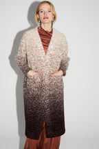 Doriane Bouclettes Chocolate Gradient Jacket Made In Italy