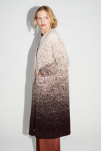 Doriane Bouclettes Chocolate Gradient Jacket Made In Italy