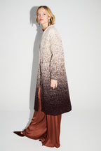 Doriane Bouclettes Chocolate Gradient Jacket Made In Italy