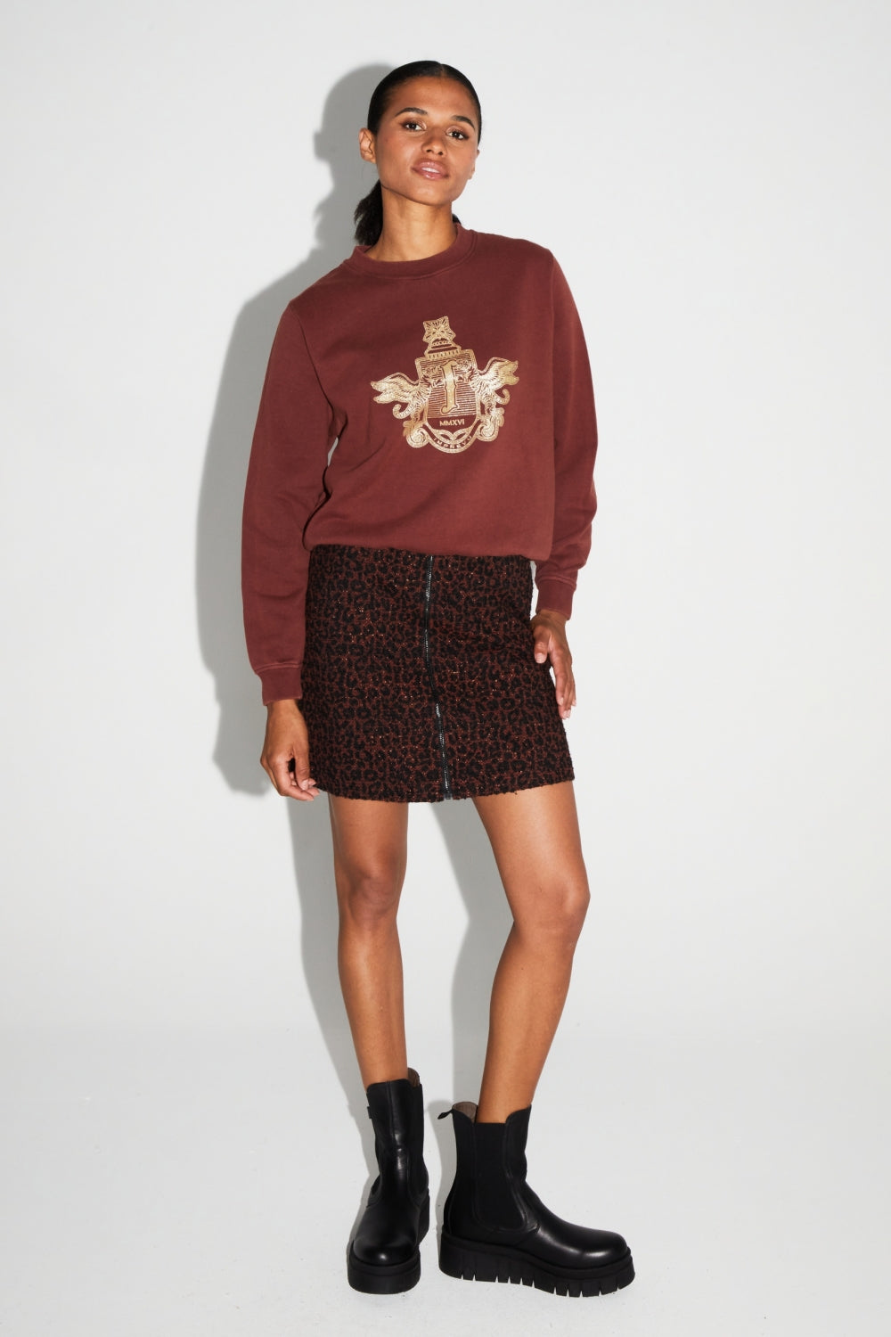 Eddie Blason Gold Sweatshirt Made In Portugal