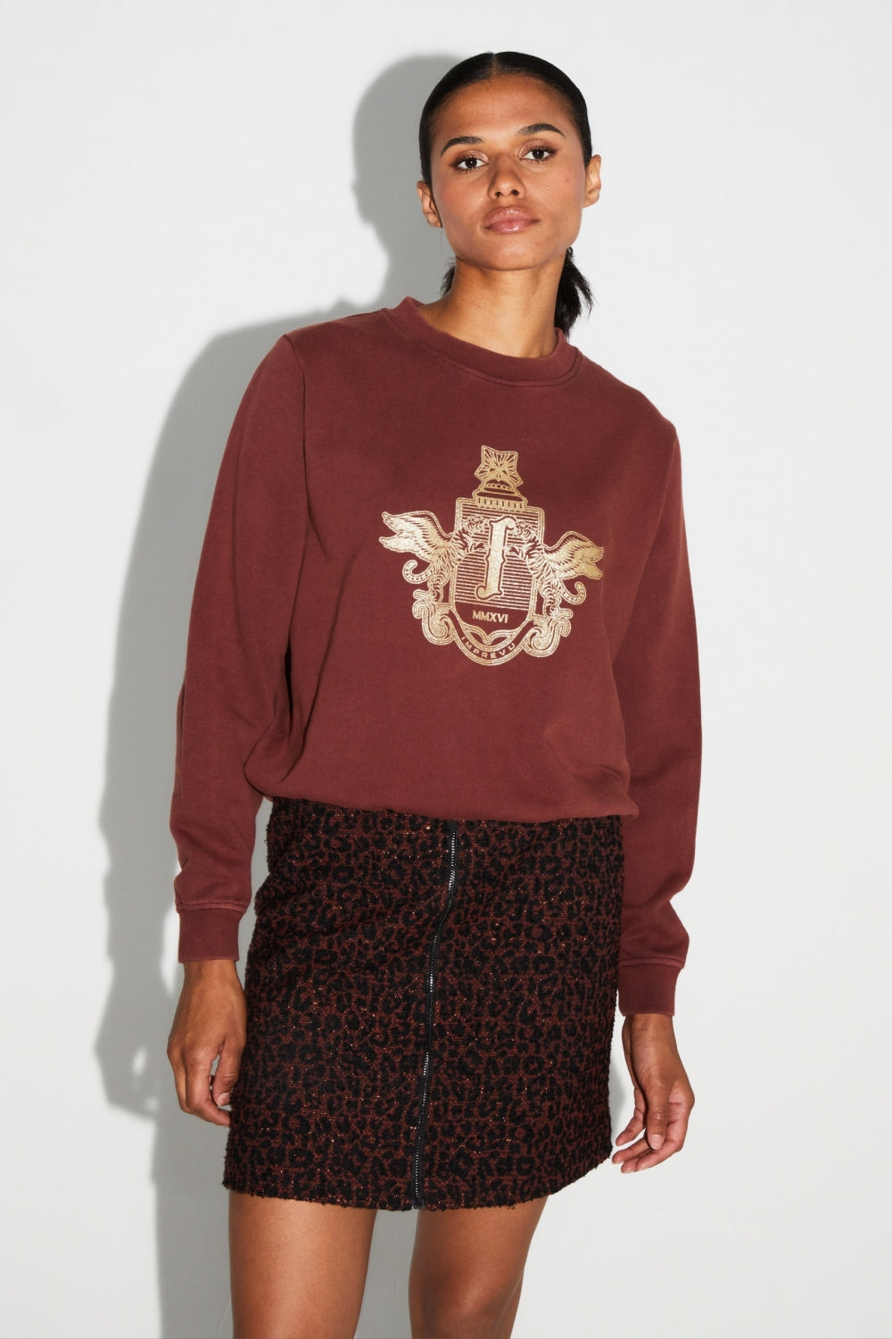 Eddie Blason Gold Sweatshirt Made In Portugal
