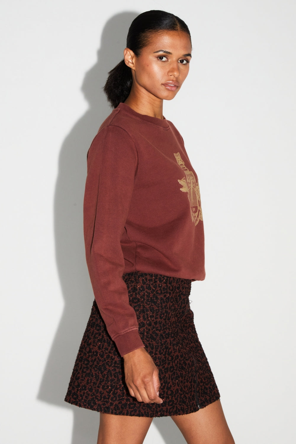 Eddie Blason Gold Sweatshirt Made In Portugal