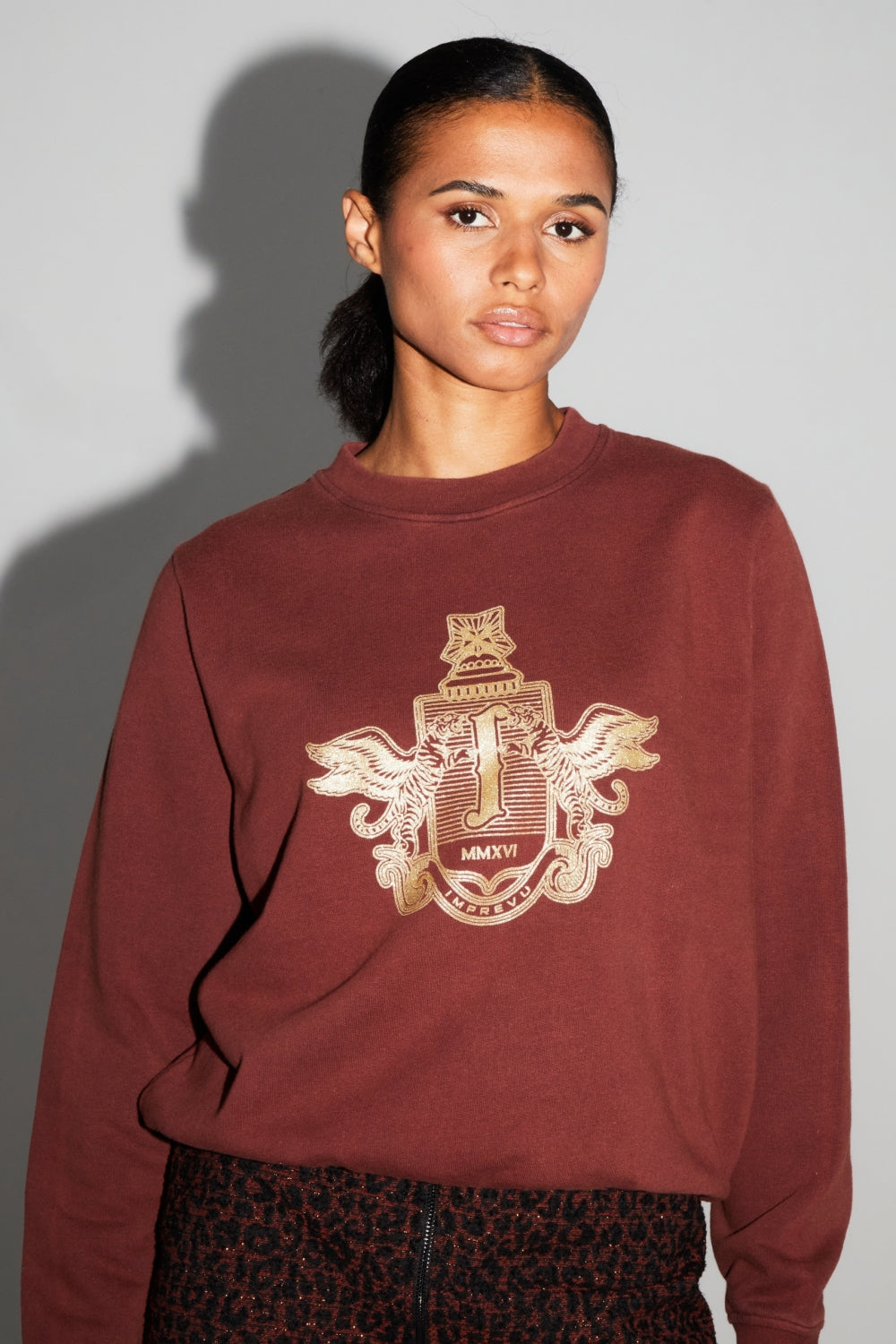 Eddie Blason Gold Sweatshirt Made In Portugal