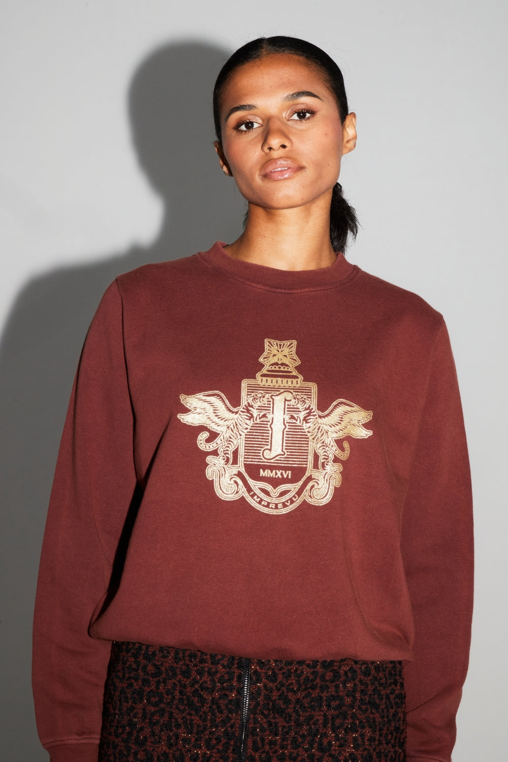 Eddie Blason Gold Sweatshirt Made In Portugal
