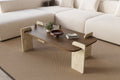 Leapiri - Mesa de Centro - Walnut/Travertine