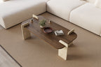 Leapiri - Mesa de Centro - Walnut/Travertine