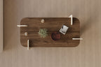 Leapiri - Mesa de Centro - Walnut/Travertine