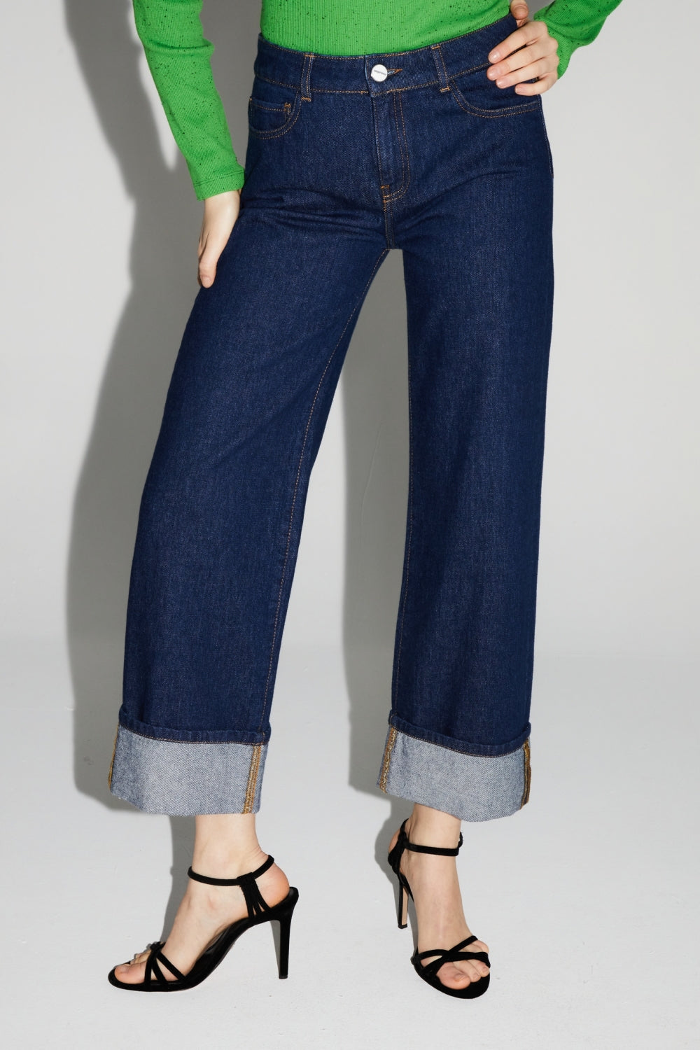 Kate Straight Raw Blue Denim Made In Portugal