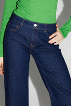 Kate Straight Raw Blue Denim Made In Portugal