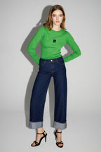 Kate Straight Raw Blue Denim Made In Portugal