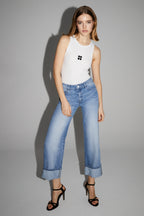 Denim Kate Straight Light Blue Fabriqué Au Portugal