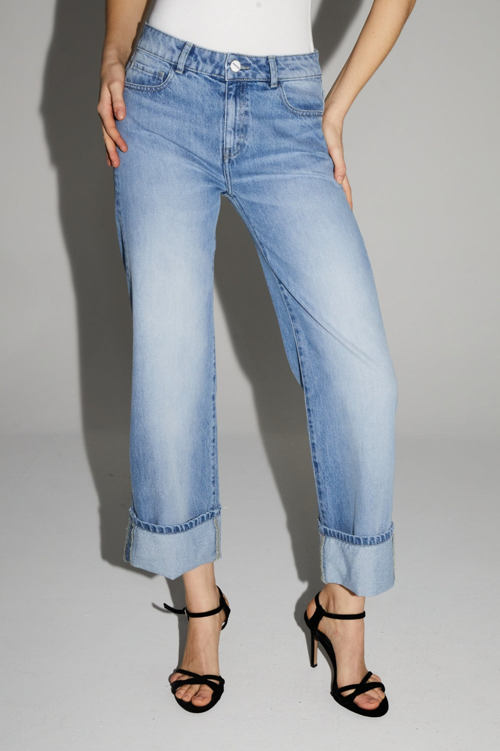 Denim Kate Straight Light Blue Fabriqué Au Portugal