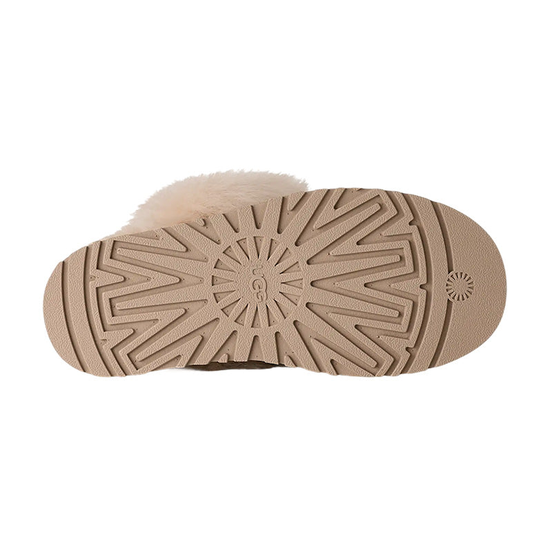 Chaussons Slippers Ugg Disquette Chalet - Beige Clair