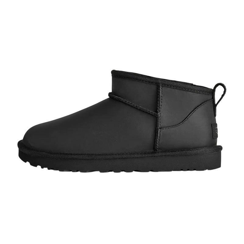 Botas Ugg W Classic Ultra Mini Leather - Negro