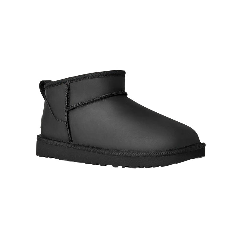 Botas Ugg W Classic Ultra Mini Leather - Negro