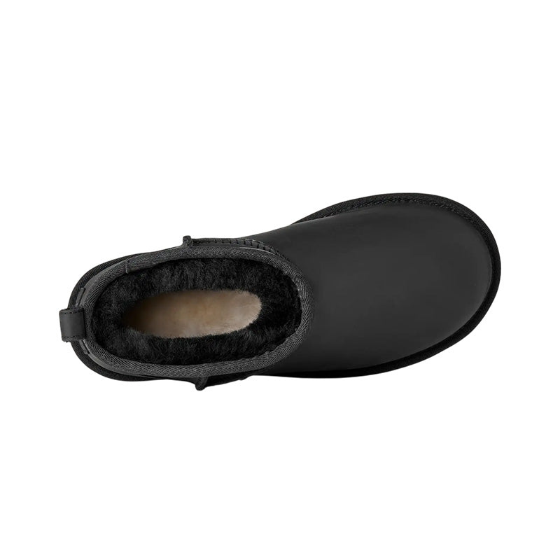 Botas Ugg W Classic Ultra Mini Leather - Negro