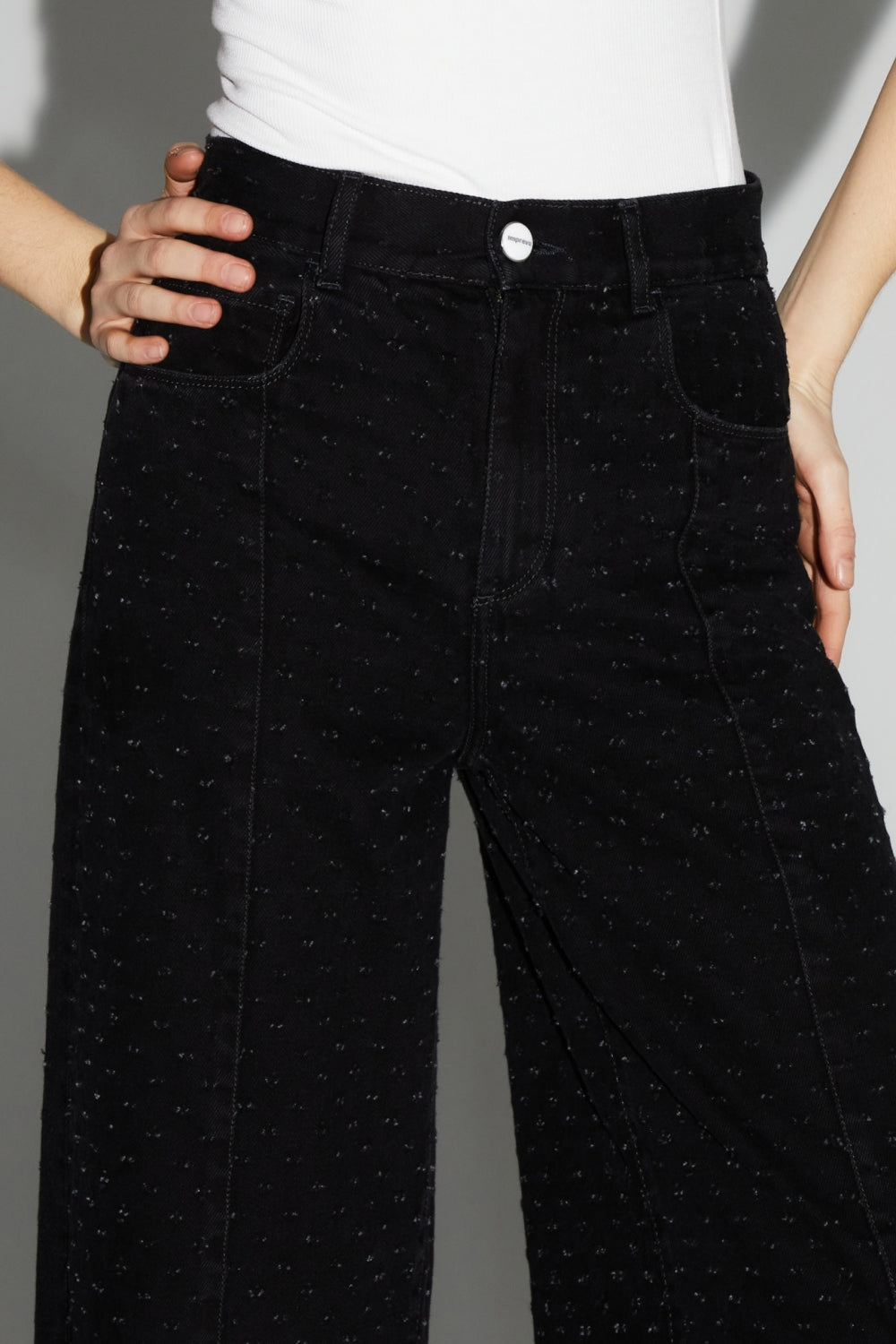 Denim Swiggy Palazzo Black Made In Portugal