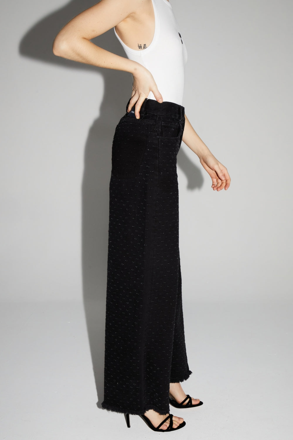 Denim Swiggy Palazzo Black Made In Portugal