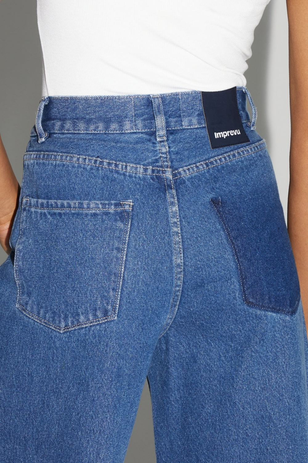Denim Swiggy Palazzo Medium Blue Made In Portugal