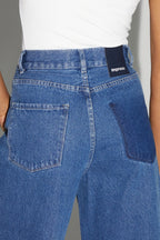 Denim Swiggy Palazzo Medium Blue Made In Portugal