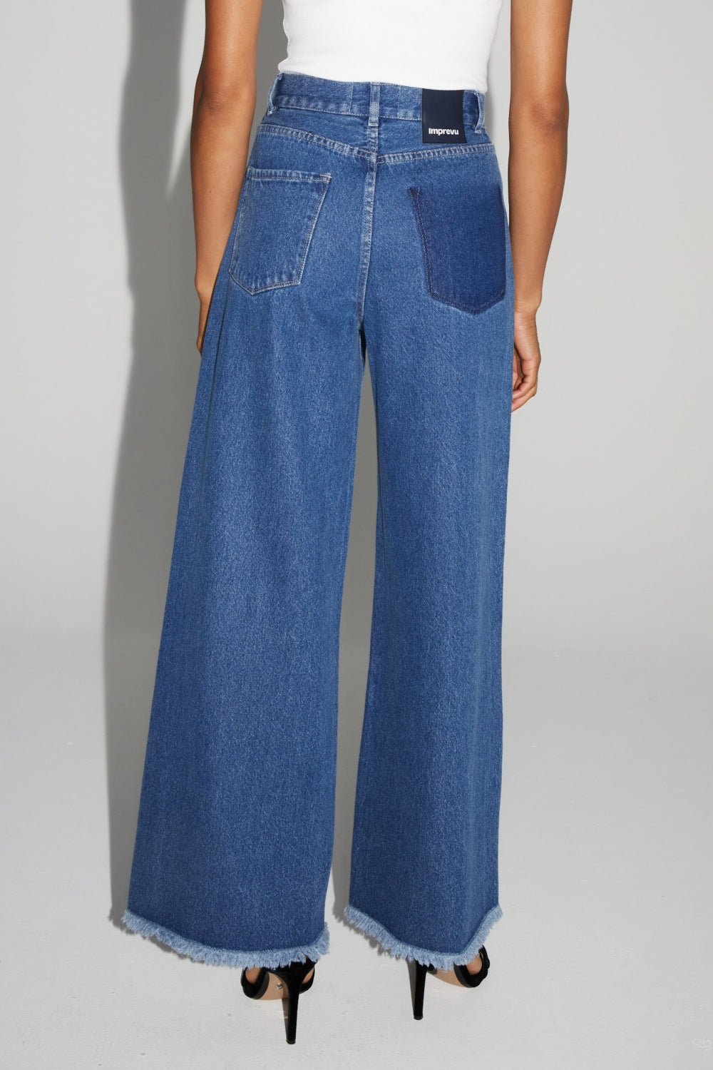 Denim Swiggy Palazzo Medium Blue Made In Portugal