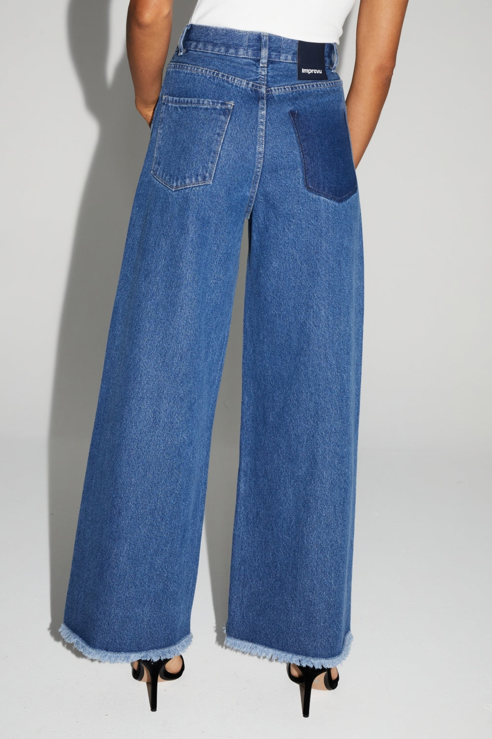 Denim Swiggy Palazzo Medium Blue Made In Portugal