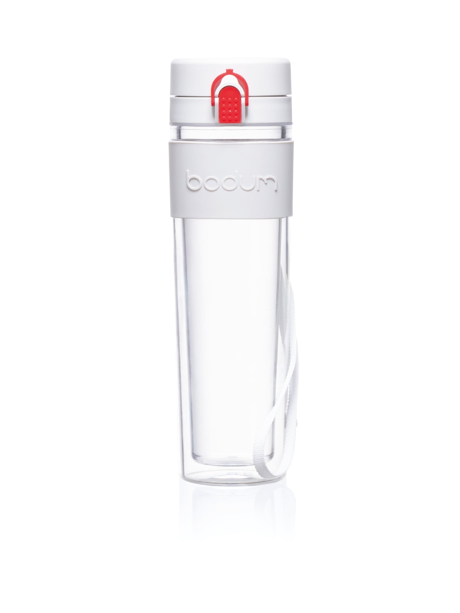 Gourde En Plastique Isotherme Bistro - Blanc