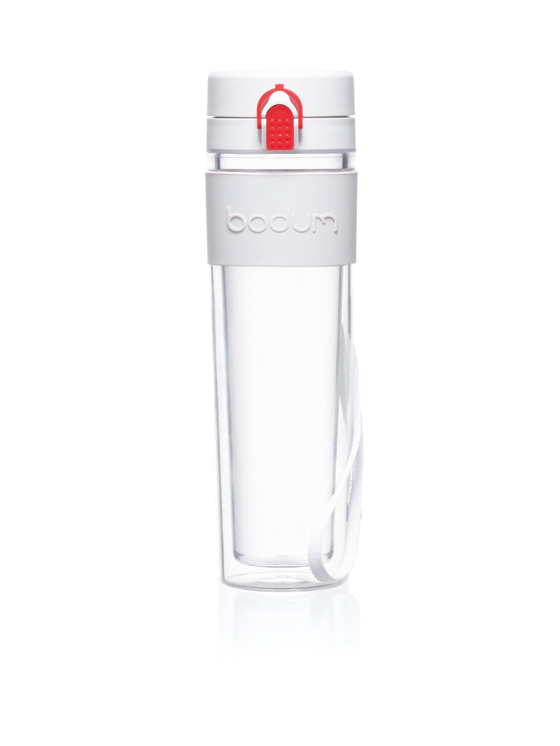 Gourde En Plastique Isotherme Bistro - Blanc