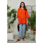 Chemise - Orange - Femme
