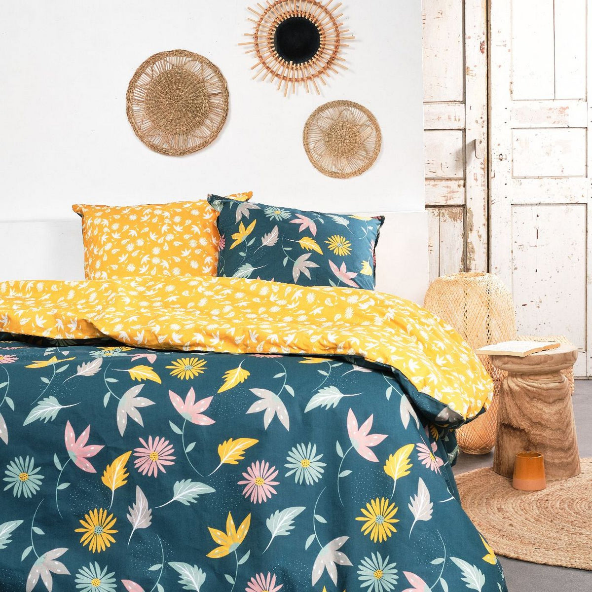 Sunshine - Parure De Lit Motif 11.42 - Bleu