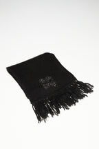 Chill Black Scarf 100% Extra Virgin Wool Made In Portugal