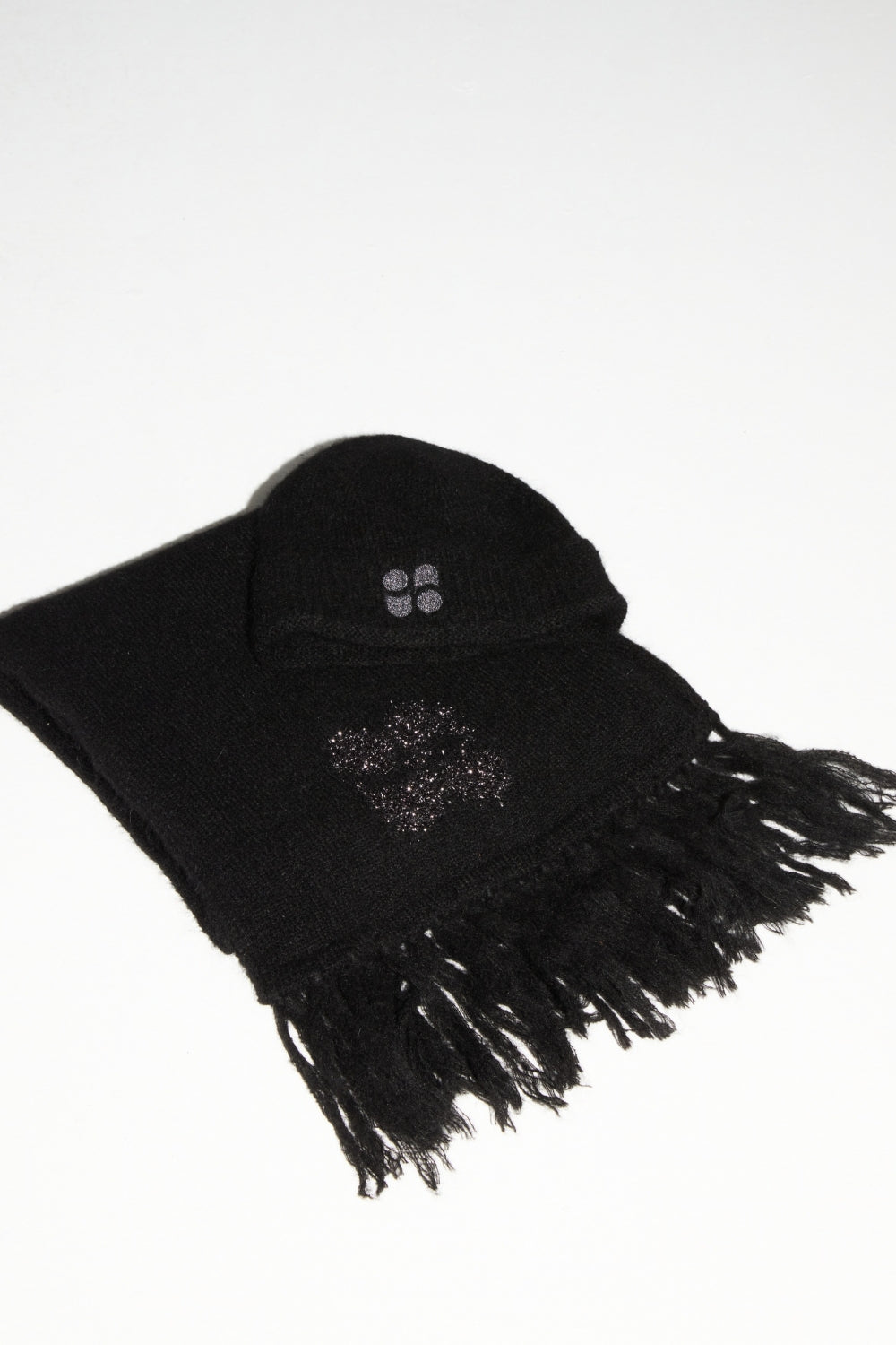 Chill Black Scarf 100% Extra Virgin Wool Made In Portugal