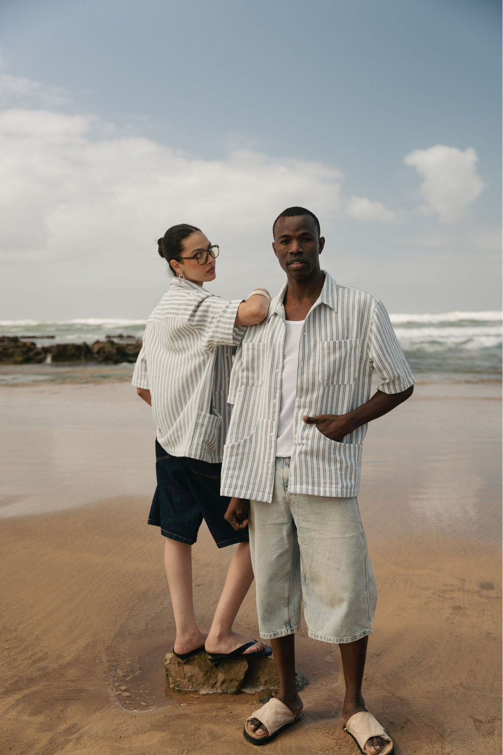 Chemise Unisexe En Maille Et À Motif - Noa