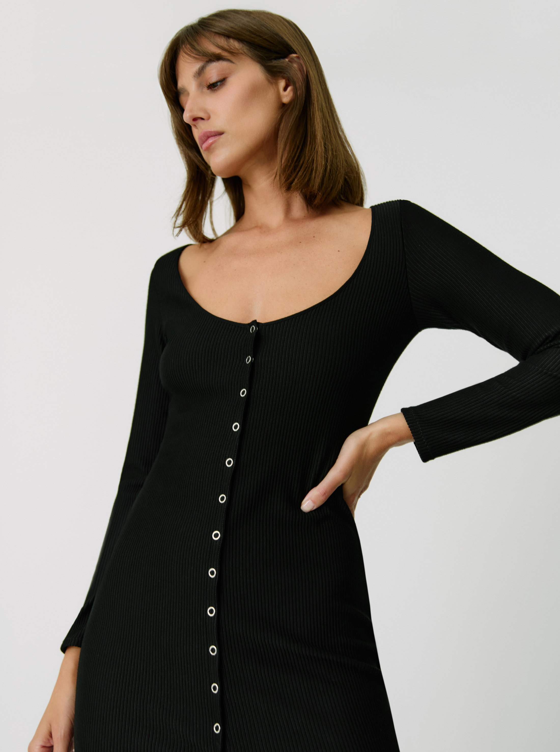 Vestido negro a presión Dream