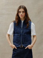 chaqueta acolchada sin mangas