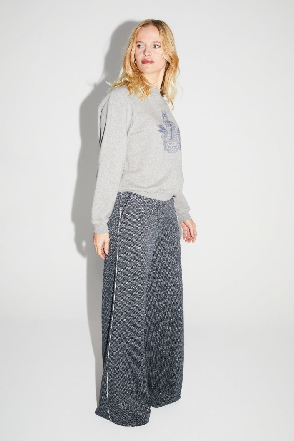 Pantalon Charlie Geo Blue Fabriqué En Italie - Bleu