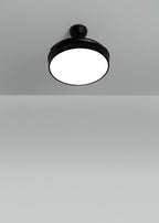 Wind Clear - Ventilador de techo silencioso de 40 W con aspas retráctiles e iluminación LED - Negro