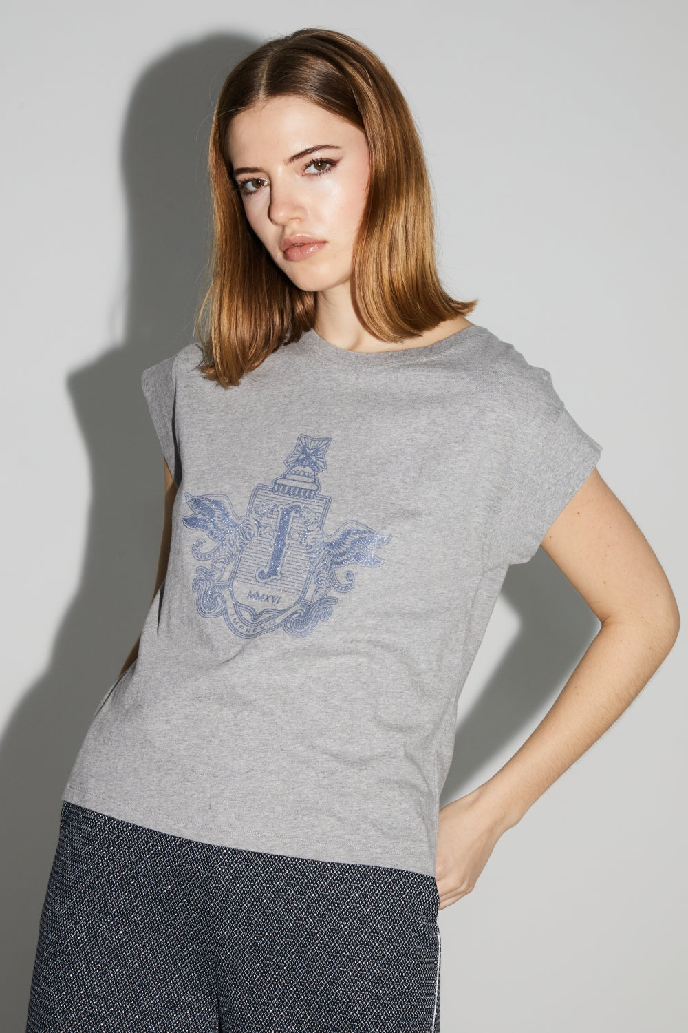T-Shirt Robbie Blason Silver Fabriqué Au Portugal