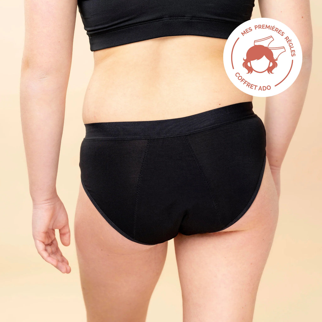 Volga: Mi primer período - Bragas menstruales de flujo medio - 3XS a XL