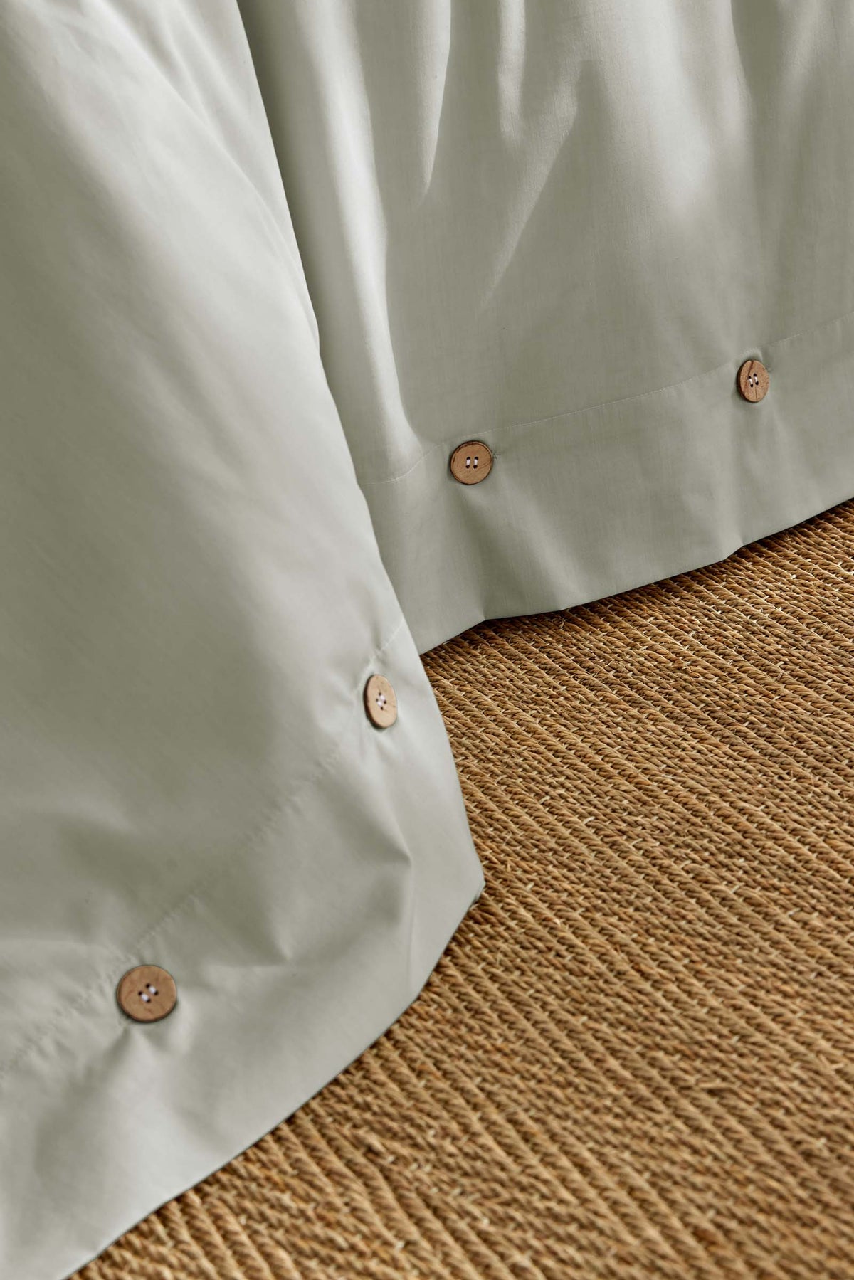 Perrine - Housse De Couette - Percale Unie - Céladon