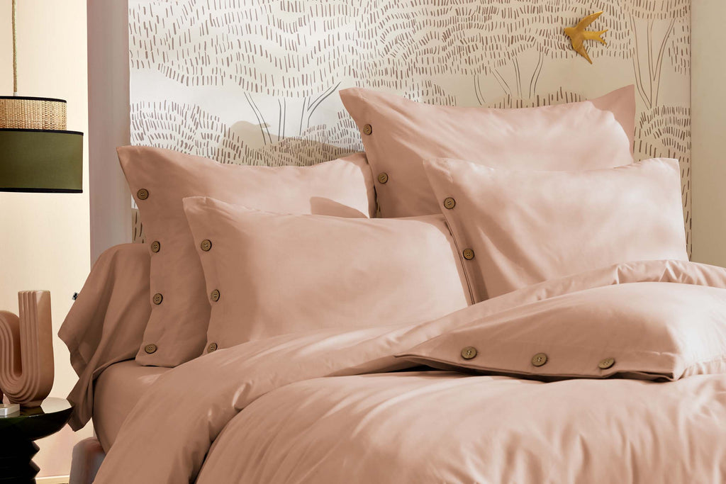 Perrine - Dekbedovertrek - Effen Percale - Blush