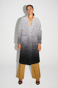 Doriane Bouclettes Jacket Gradient Gray Black Made In Italy
