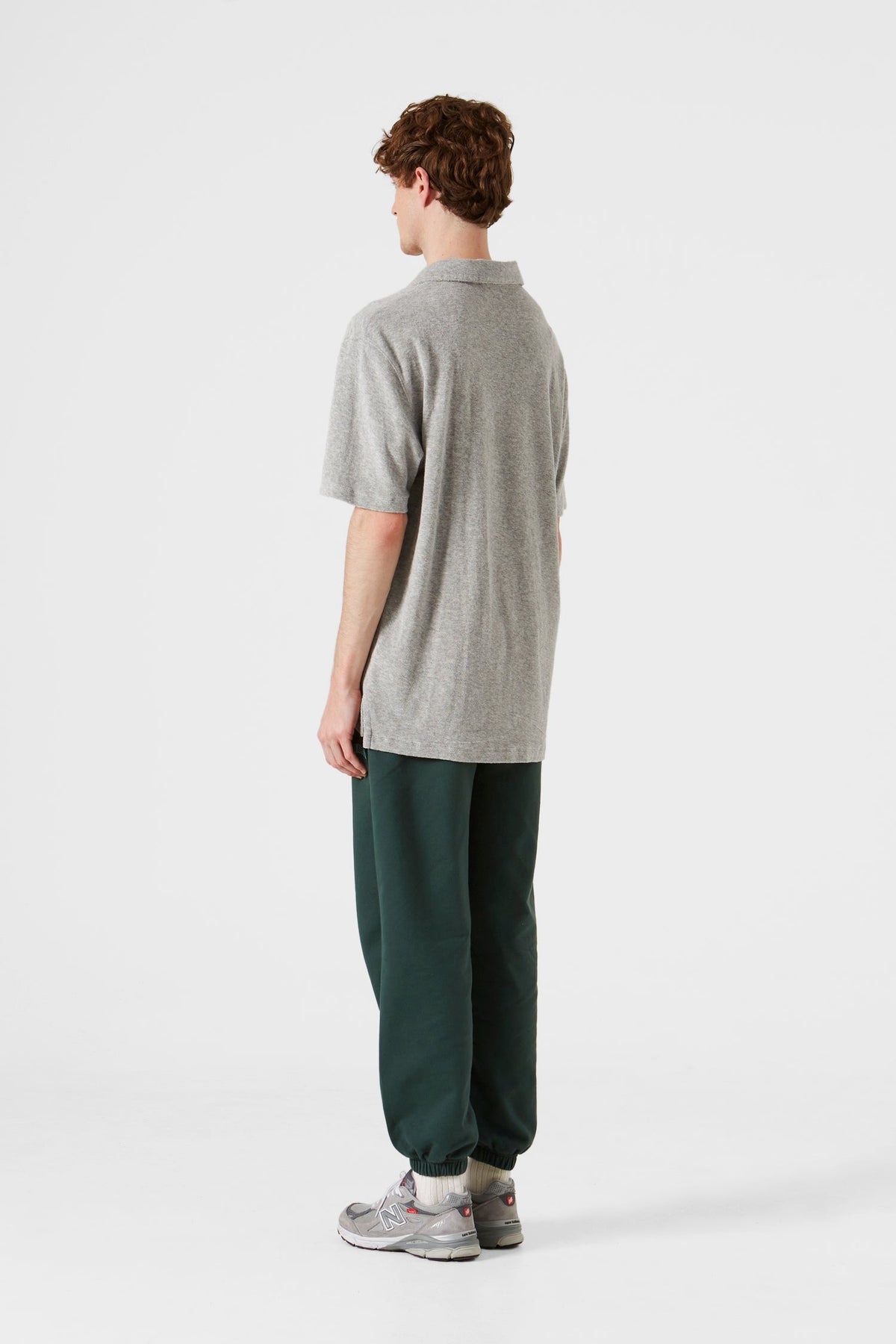 Koszulka polo Terry Plain Grey Melange
